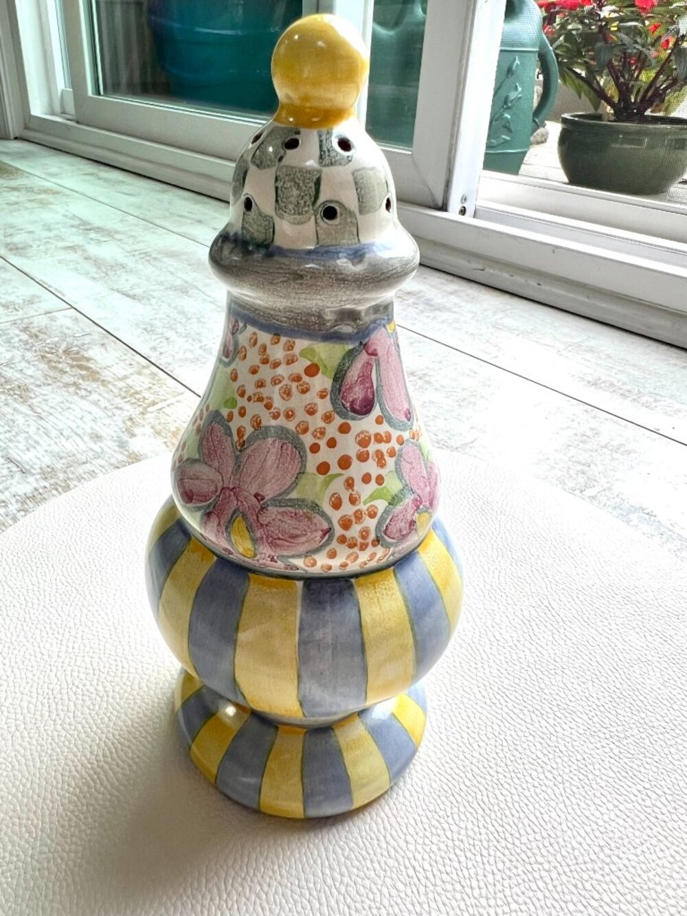 MacKenzie-Childs Ceramic Sugar Shaker
